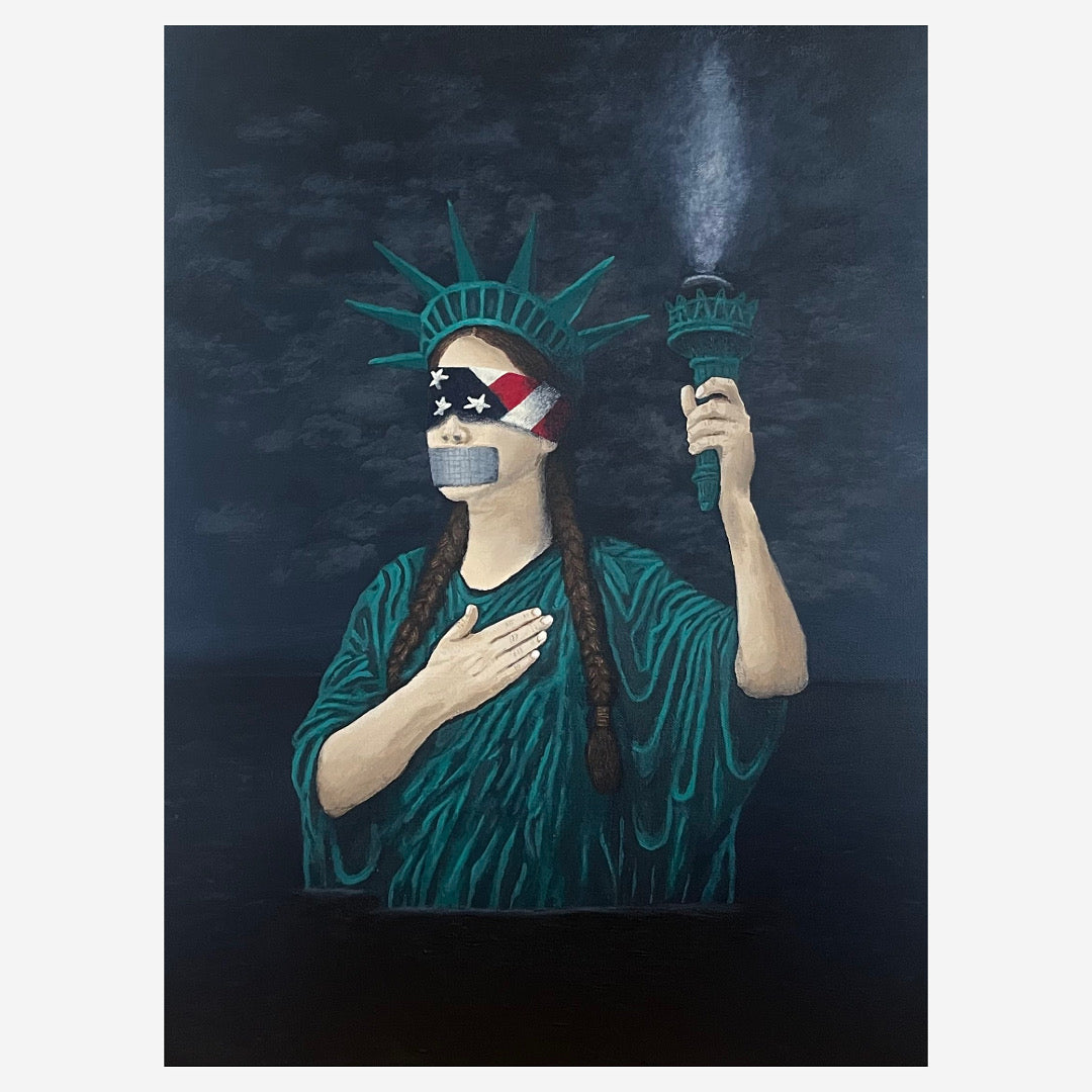 Liberty, 2025, 18X24 inch acrylic on canvas